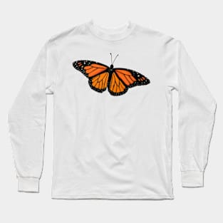 Monarch Butterfly Drawing Long Sleeve T-Shirt